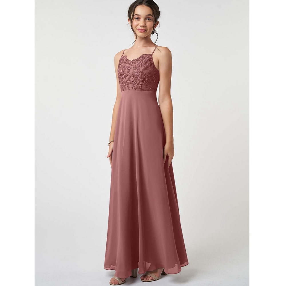 Desert Rose AZAZIE Sonya Bridesmaid Dress Size A 4 Evening Gown